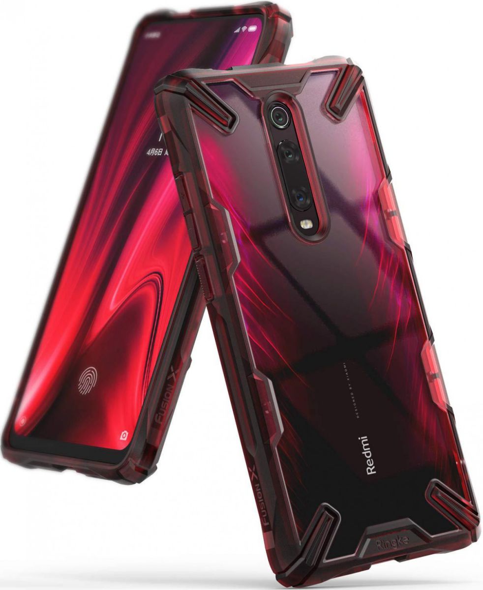 Ringke Fusion X Xiaomi Redmi Mi 9T Hoesje Rood afbeelding 1