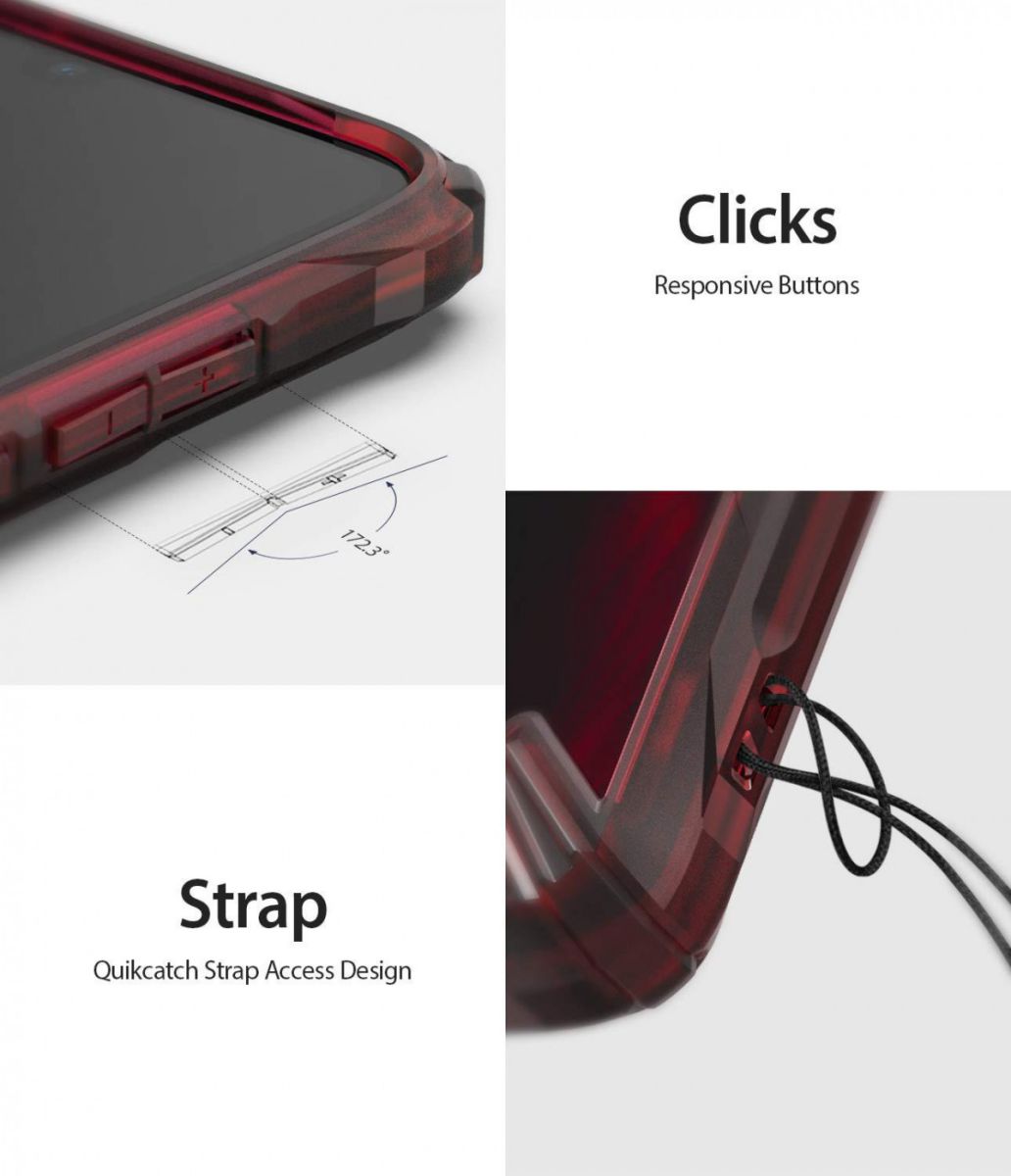 Ringke Fusion X Xiaomi Redmi Mi 9T Hoesje Rood afbeelding 5