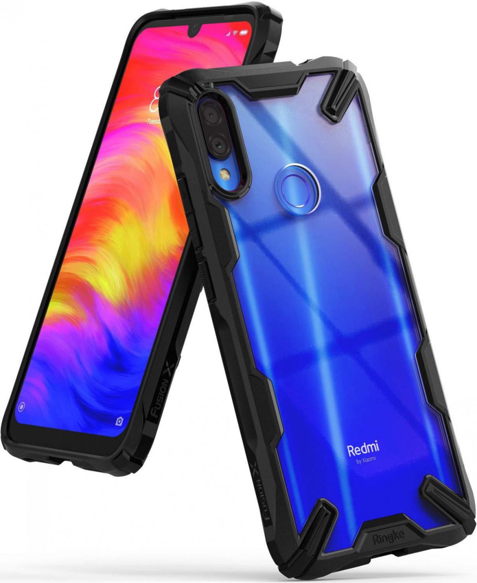 Ringke Fusion X Xiaomi Redmi Note 7 Hoesje Zwart afbeelding 1