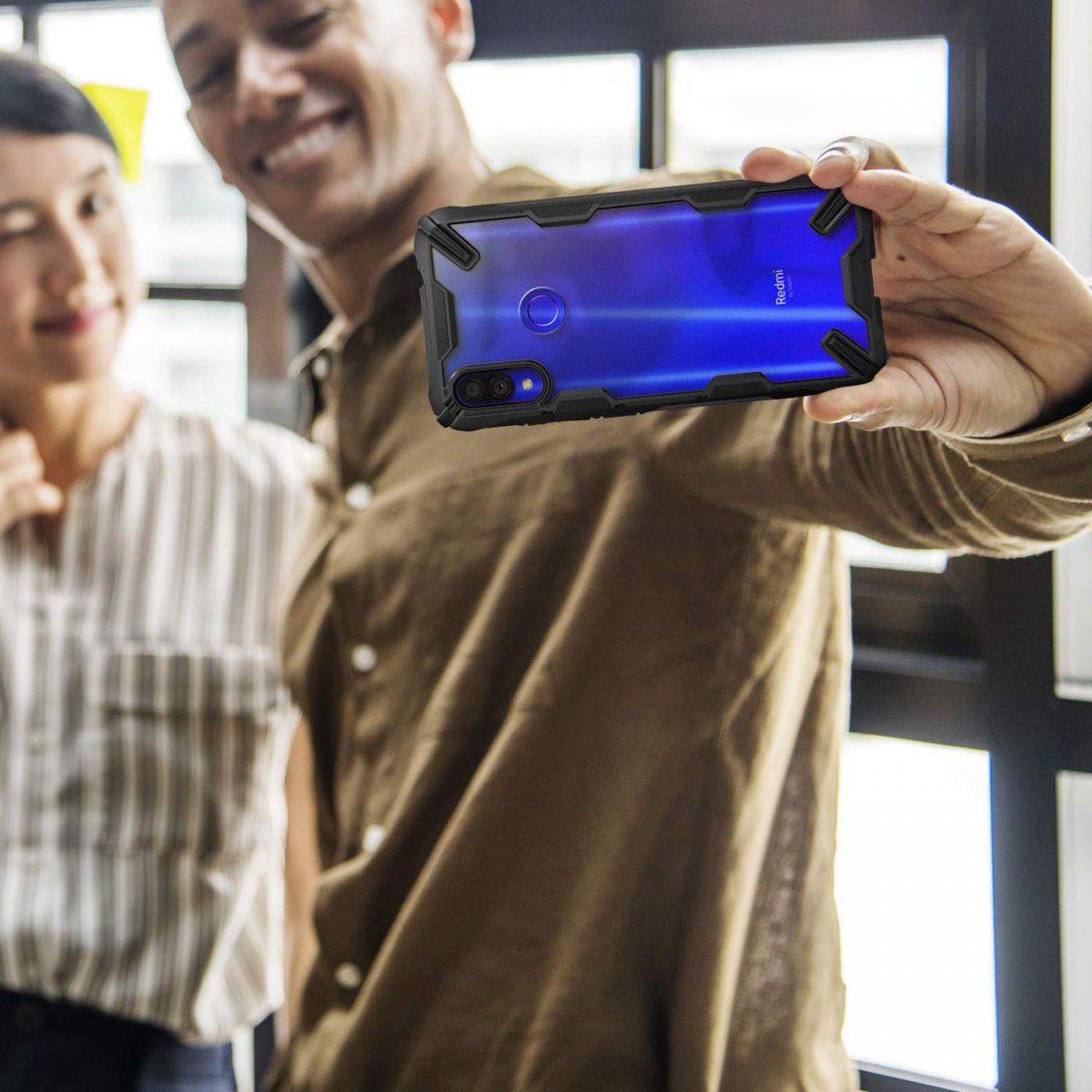 Ringke Fusion X Xiaomi Redmi Note 7 Hoesje Zwart afbeelding 9