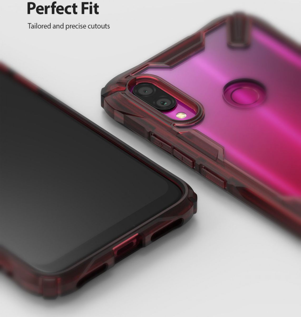 Ringke Fusion X Xiaomi Redmi Note 7 Hoesje Rood afbeelding 2