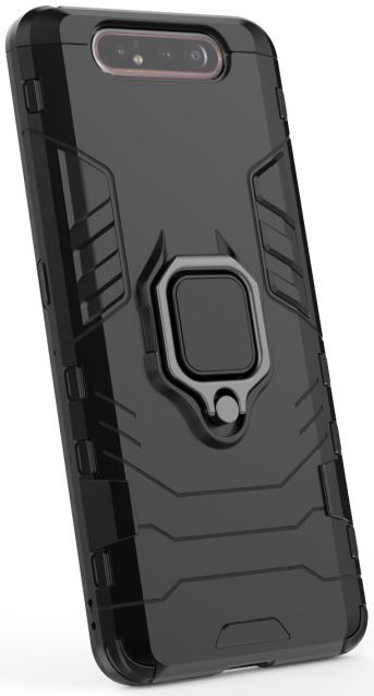 Samsung Galaxy A80 Hybride Hoesje met Kickstand Zwart afbeelding 7