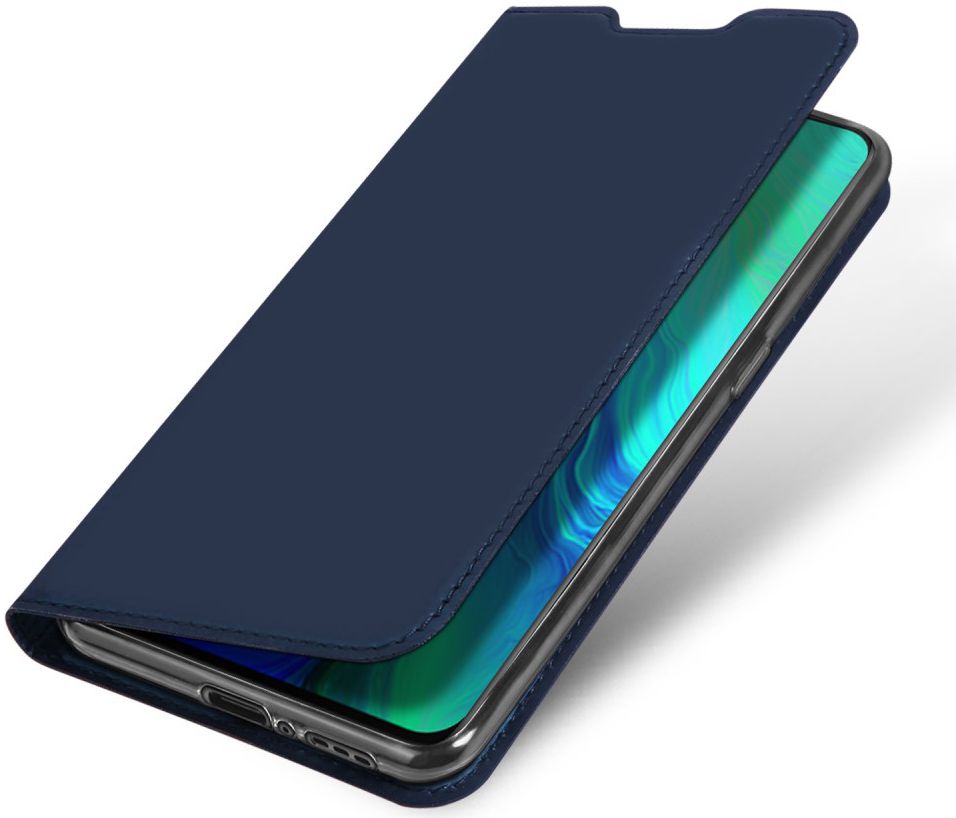 Dux Ducis Oppo Reno 10X Zoom Bookcase Hoesje Blauw afbeelding 1