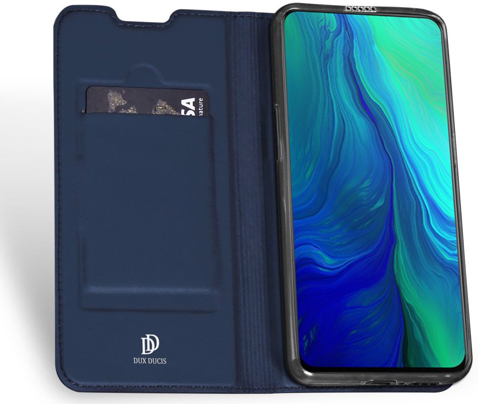 Dux Ducis Oppo Reno 10X Zoom Bookcase Hoesje Blauw afbeelding 2
