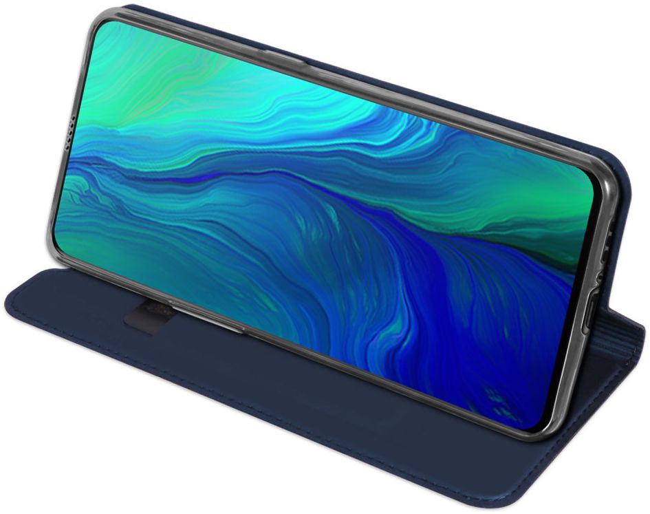 Dux Ducis Oppo Reno 10X Zoom Bookcase Hoesje Blauw afbeelding 4