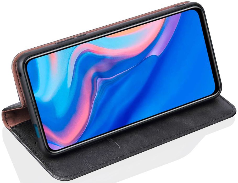 Huawei P Smart Z Portemonnee Vintage Hoesje Zwart afbeelding 3