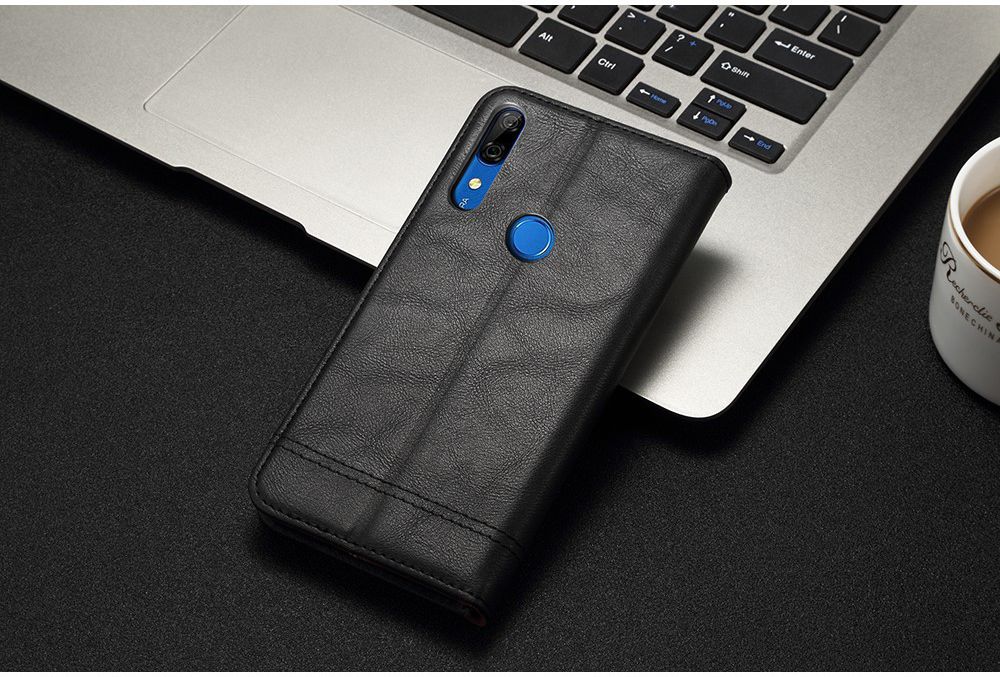 Huawei P Smart Z Portemonnee Vintage Hoesje Zwart afbeelding 8