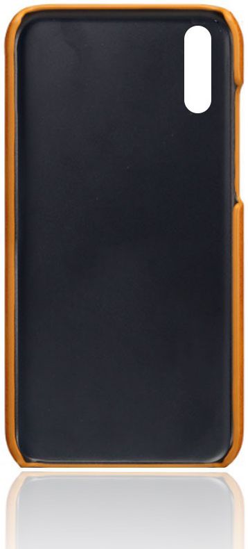 Huawei P30 Back Cover met Kunstlederen Coating Bruin afbeelding 4