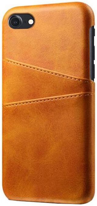 Apple iPhone SE 2020/2022 Back Cover Kunstlederen Coating Bruin afbeelding 1