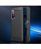 Huawei Honor 20 Pro Geborsteld TPU Hoesje Zwart