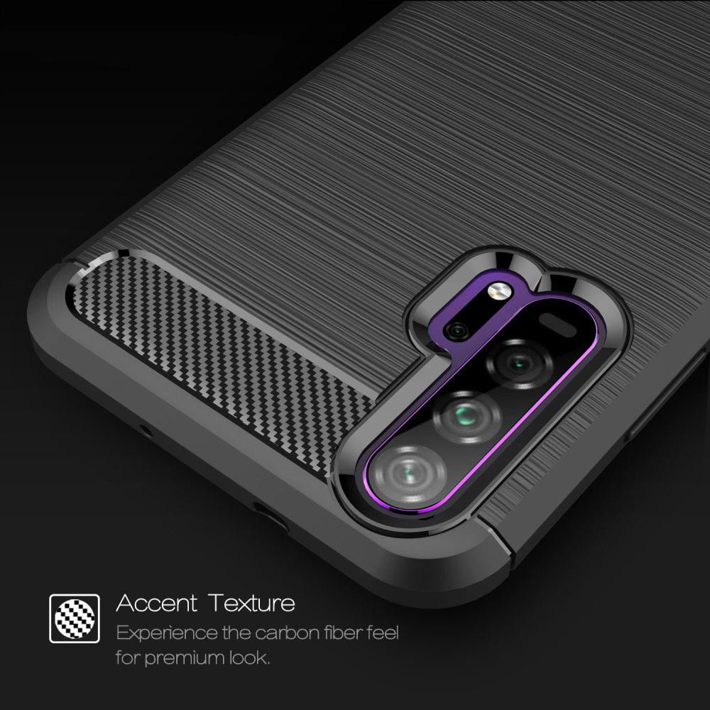 Huawei Honor 20 Pro Geborsteld TPU Hoesje Rood afbeelding 7