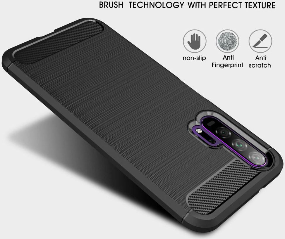 Huawei Honor 20 Pro Geborsteld TPU Hoesje Rood afbeelding 9