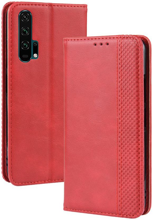 Honor 20 Pro Vintage Portemonnee Hoesje Rood afbeelding 2
