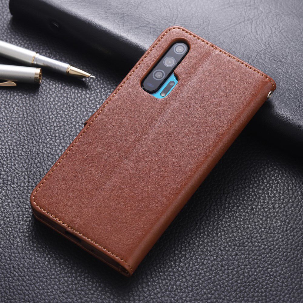 AZNS Honor 20 Pro Portemonnee Stand Hoesje Bruin afbeelding 11
