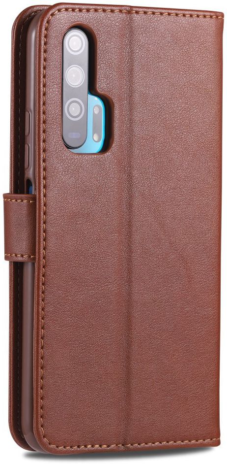 AZNS Honor 20 Pro Portemonnee Stand Hoesje Bruin afbeelding 6