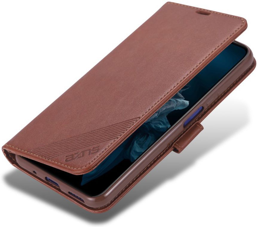 AZNS Honor 20 Pro Portemonnee Stand Hoesje Bruin afbeelding 1