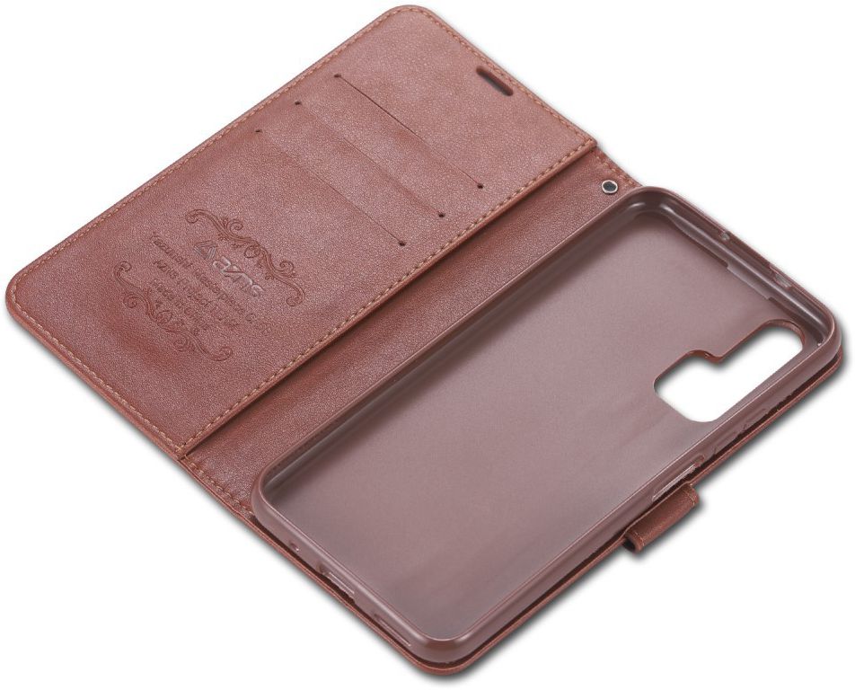 AZNS Honor 20 Pro Portemonnee Stand Hoesje Bruin afbeelding 9
