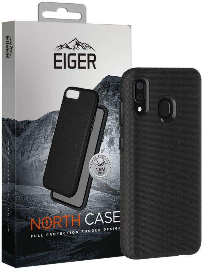 Eiger North Case Hybride Samsung Galaxy A50 Hoesje Back Cover Zwart afbeelding 1