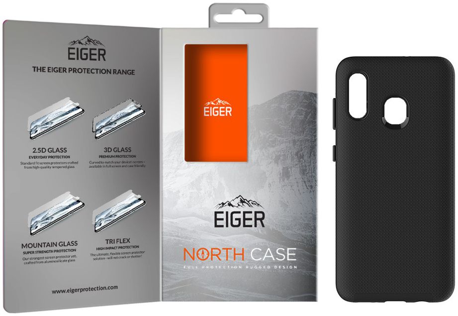 Eiger North Case Hybride Samsung Galaxy A50 Hoesje Back Cover Zwart afbeelding 5