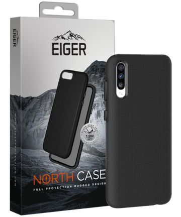 Eiger North Case Hybride Back Cover Samsung Galaxy A50 Hoesje Zwart Hoesjes