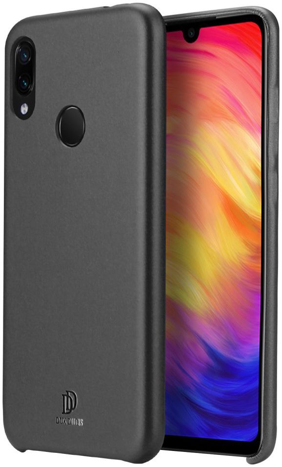 Dux Ducis Skin Lite Kunstleren Coating Hoesje Redmi Note 7 Zwart afbeelding 1