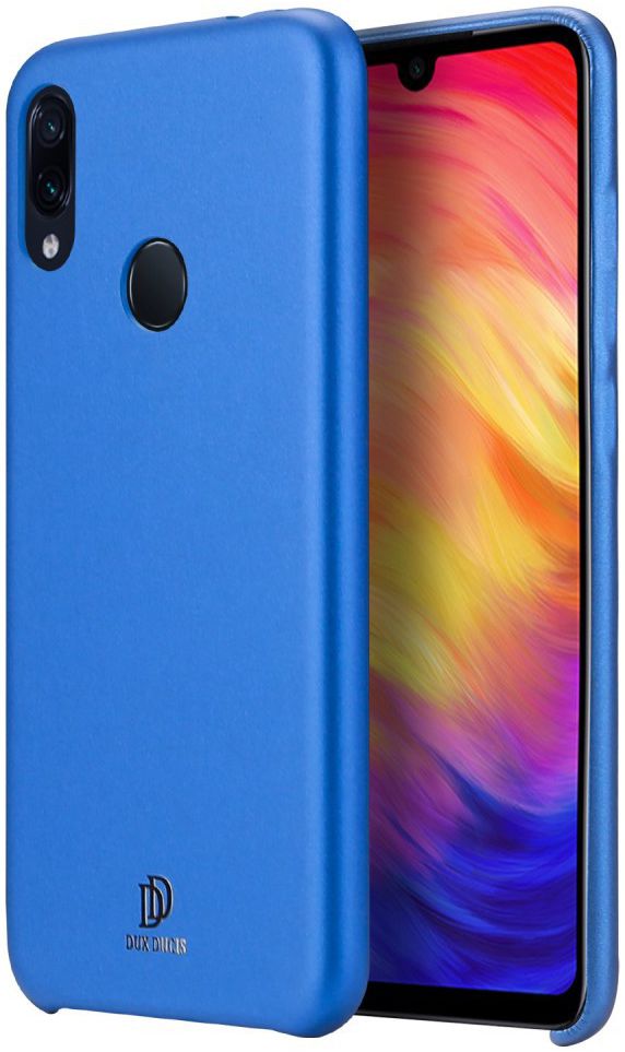 Dux Ducis Skin Lite Kunstleren Coating Hoesje Redmi Note 7 Blauw afbeelding 1