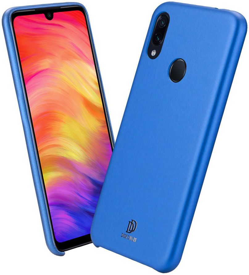 Dux Ducis Skin Lite Kunstleren Coating Hoesje Redmi Note 7 Blauw afbeelding 4