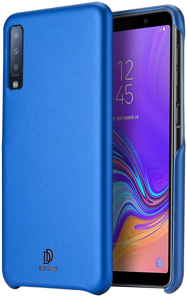 Dux Ducis Skin Lite Kunstleren Coating Hoesje Galaxy A7 (2018) Blauw afbeelding 1