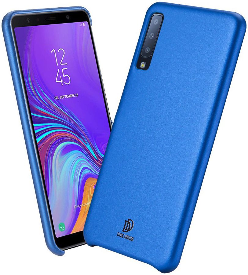 Dux Ducis Skin Lite Kunstleren Coating Hoesje Galaxy A7 (2018) Blauw afbeelding 2