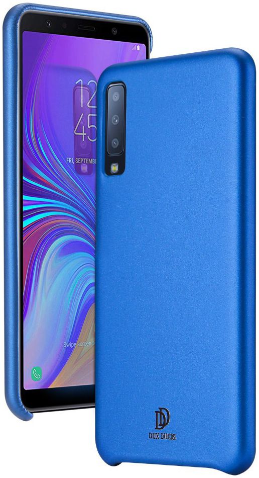 Dux Ducis Skin Lite Kunstleren Coating Hoesje Galaxy A7 (2018) Blauw afbeelding 3