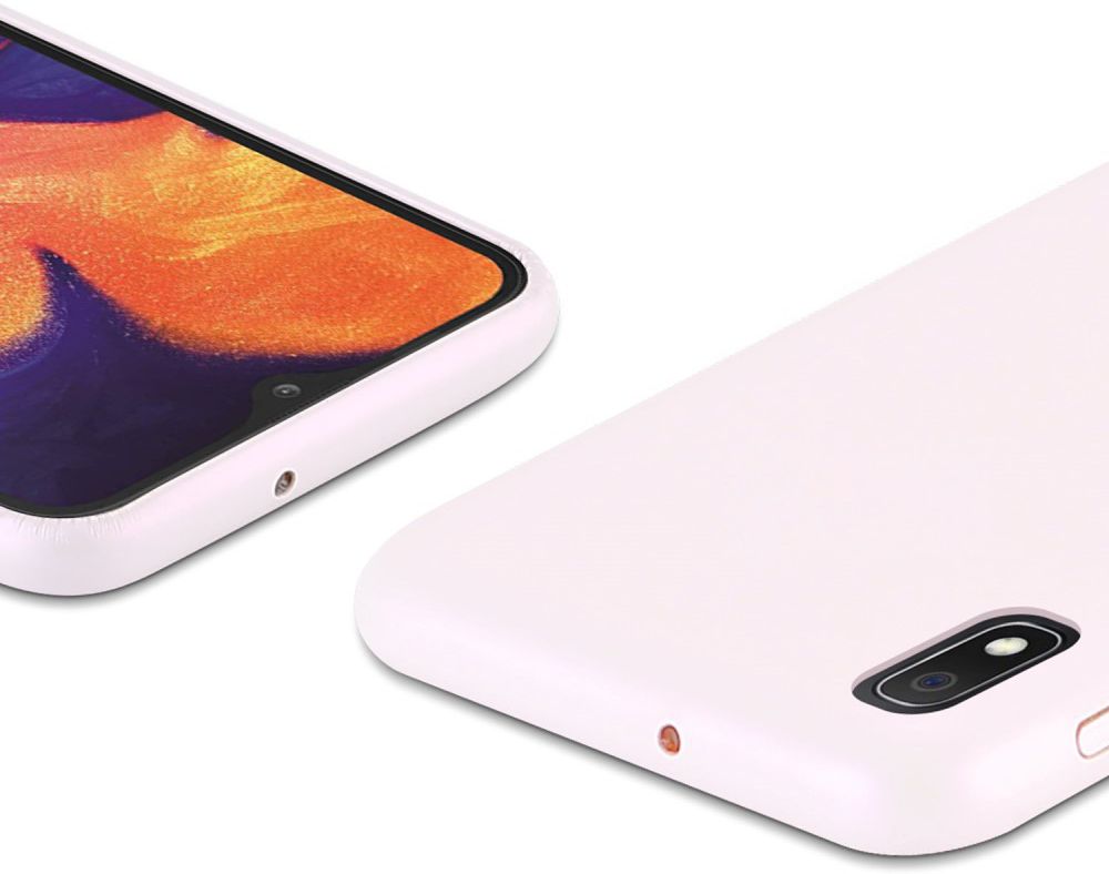 Dux Ducis Skin Lite Kunstleren Coating Hoesje Galaxy A10 Roze afbeelding 5
