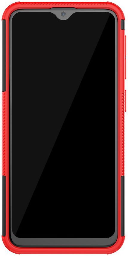 Samsung Galaxy A20e Robuust Hybride Hoesje Rood afbeelding 4