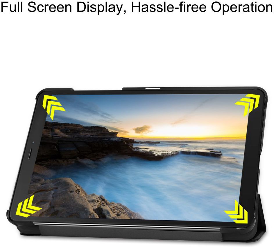 Samsung Galaxy Tab A 8 (2019) Tri-Fold Front Cover Zwart afbeelding 6