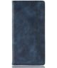 Nokia 4.2 Stijlvol Vintage Portemonnee Hoesje Blauw