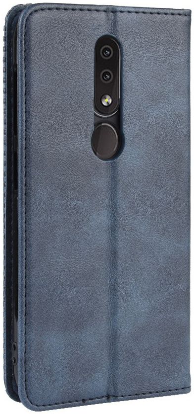 Nokia 4.2 Stijlvol Vintage Portemonnee Hoesje Blauw afbeelding 5