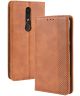 Nokia 4.2 Stijlvol Vintage Portemonnee Hoesje Bruin