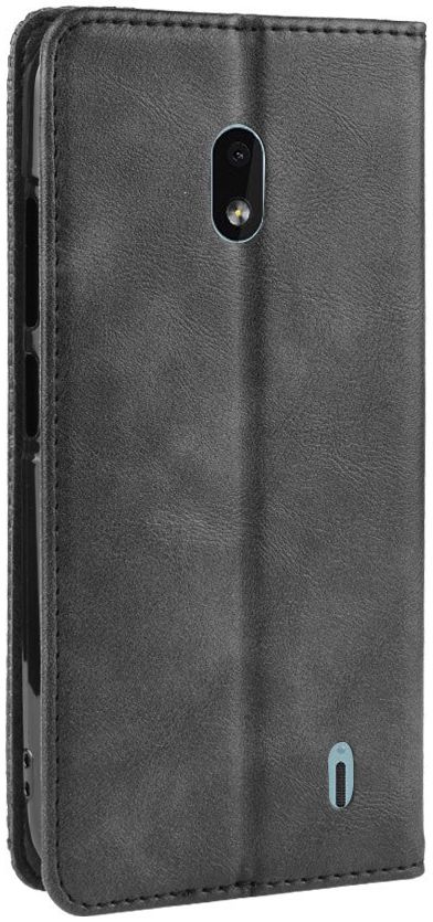 Nokia 2.2 Stijlvol Vintage Portemonnee Hoesje Zwart afbeelding 5
