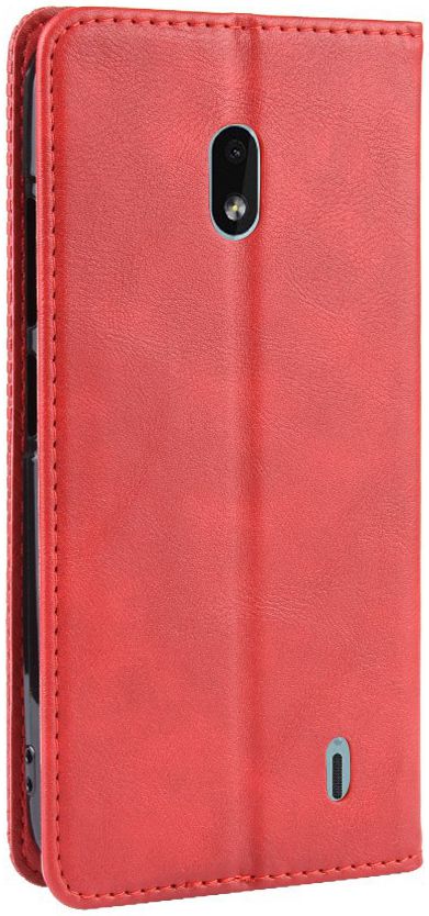 Nokia 2.2 Stijlvol Vintage Portemonnee Hoesje Rood afbeelding 5