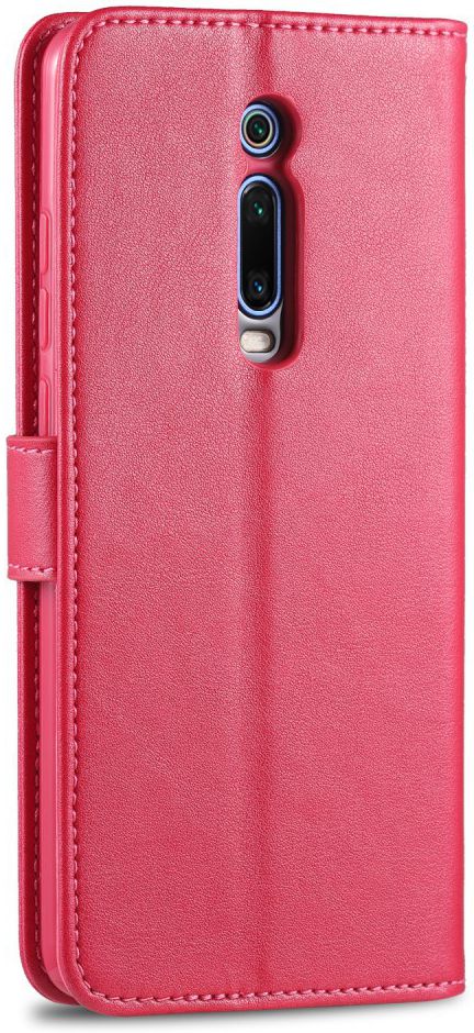 AZNS Xiaomi Mi 9T Portemonnee Stand Hoesje Rood afbeelding 4
