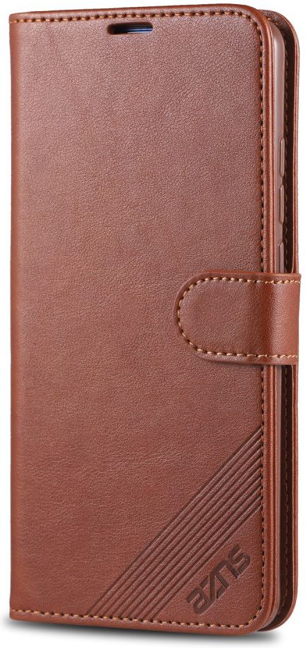 AZNS Xiaomi Mi 9T Portemonnee Stand Hoesje Bruin afbeelding 6