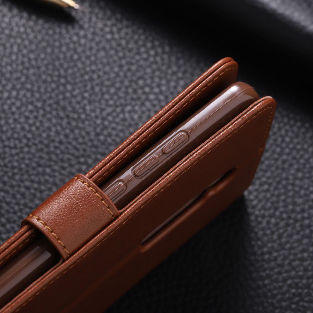 AZNS Xiaomi Mi 9T Portemonnee Stand Hoesje Bruin afbeelding 16