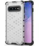 Samsung Galaxy S10 Hybride Honinggraat Hoesje Transparant