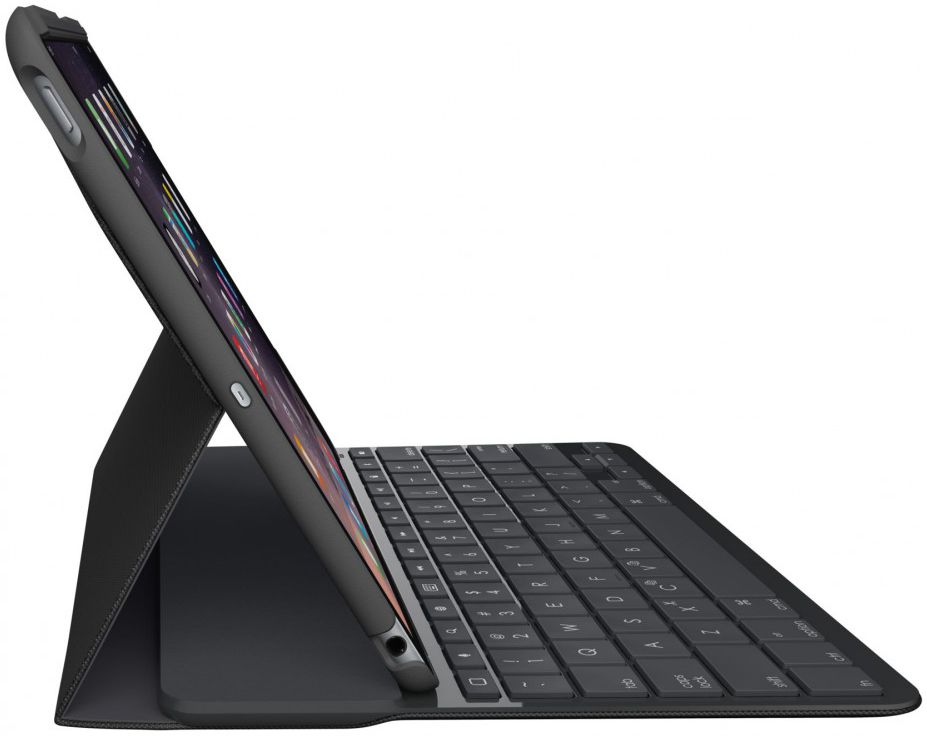 Apple iPad (2017) Logitech Slim Folio Hoes Met Toetsenbord Zwart afbeelding 2