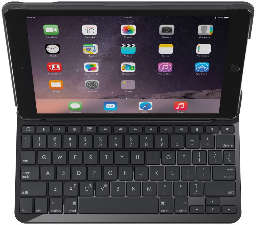 Apple iPad (2017) Logitech Slim Folio Hoes Met Toetsenbord Zwart afbeelding 5