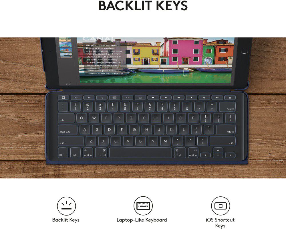Logitech Keyboard Case Apple iPad Pro 12.9 Blauw afbeelding 5