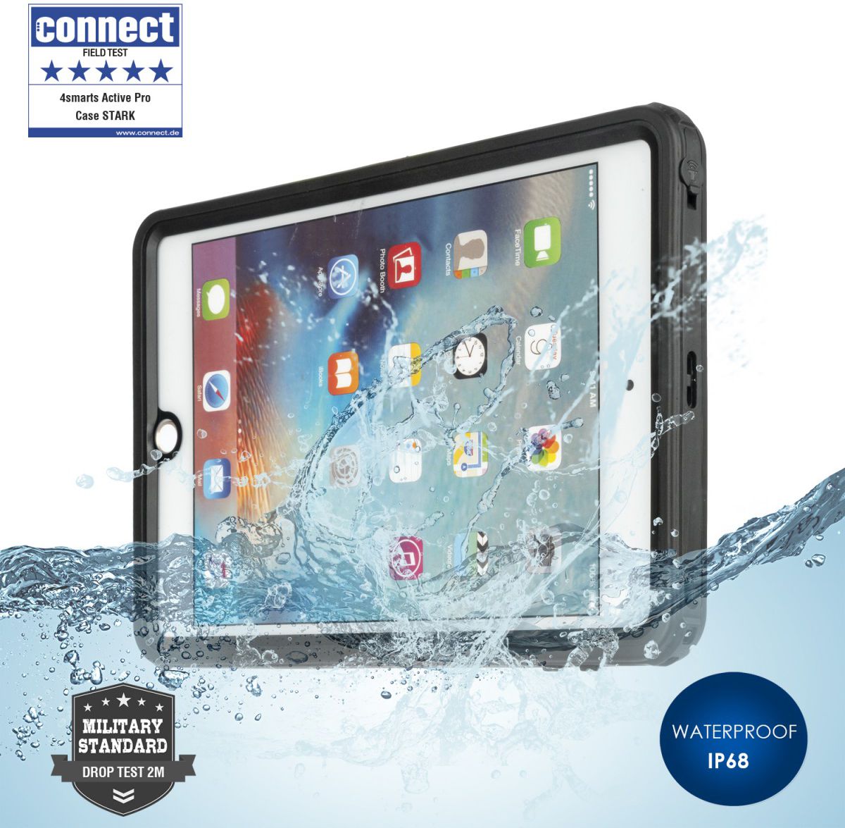 4smarts Rugged Active Pro STARK Apple iPad Mini 5 Hoesje Zwart afbeelding 1