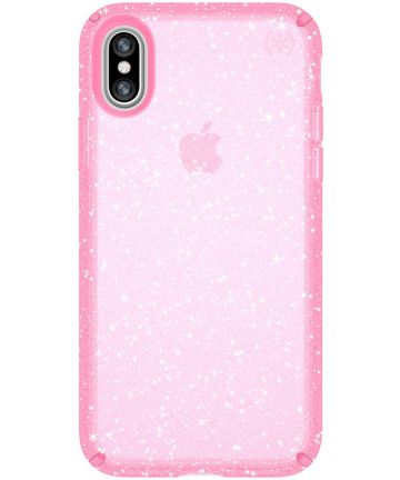 Speck Presidio Apple iPhone X/XS Hoesje Roze Shockproof Glitter Hoesjes