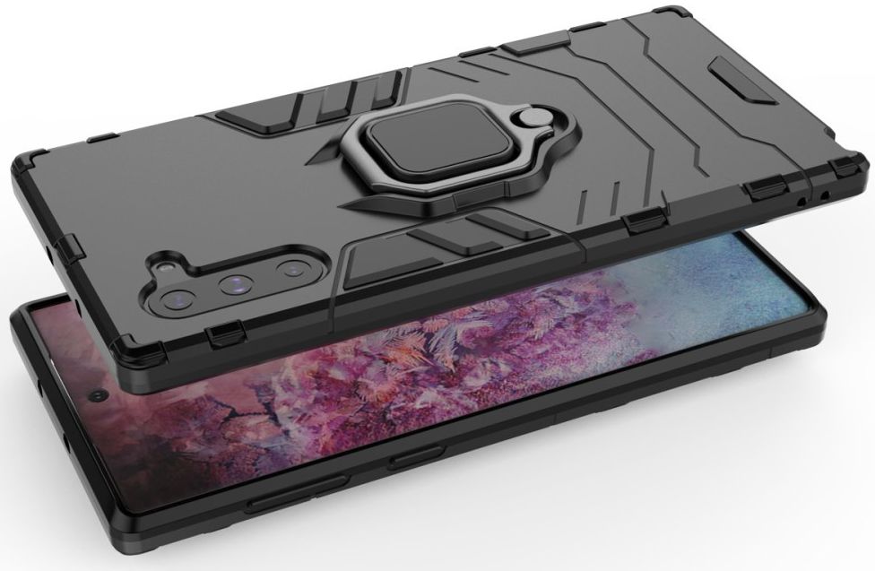 Samsung Galaxy Note 10 Hybride Kickstand Hoesje Zwart afbeelding 5
