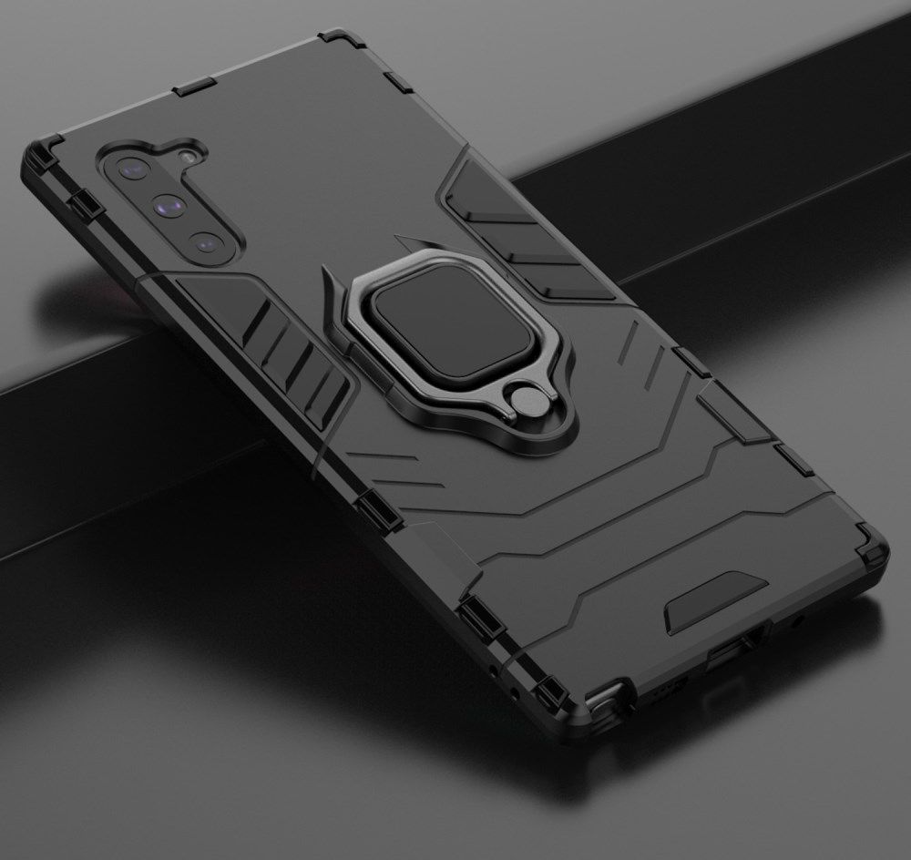 Samsung Galaxy Note 10 Hybride Kickstand Hoesje Zwart afbeelding 9