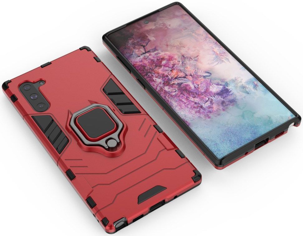 Samsung Galaxy Note 10 Hybride Kickstand Hoesje Rood afbeelding 3